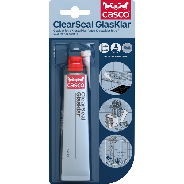 Casco clearseal glasklar 40 ml tube