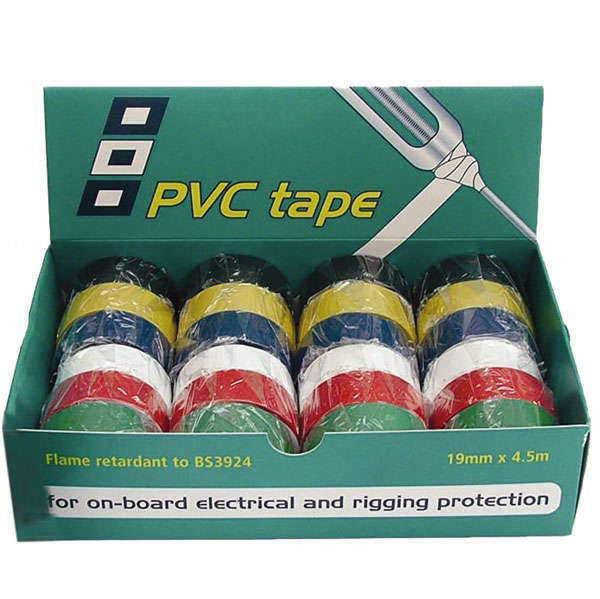 Psp pvc tape isoleringsbånd sortiment 24rl 19mmx4.