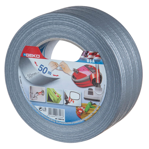 Geko ultra repair tape (gaffa) gr� 50mm x 50m