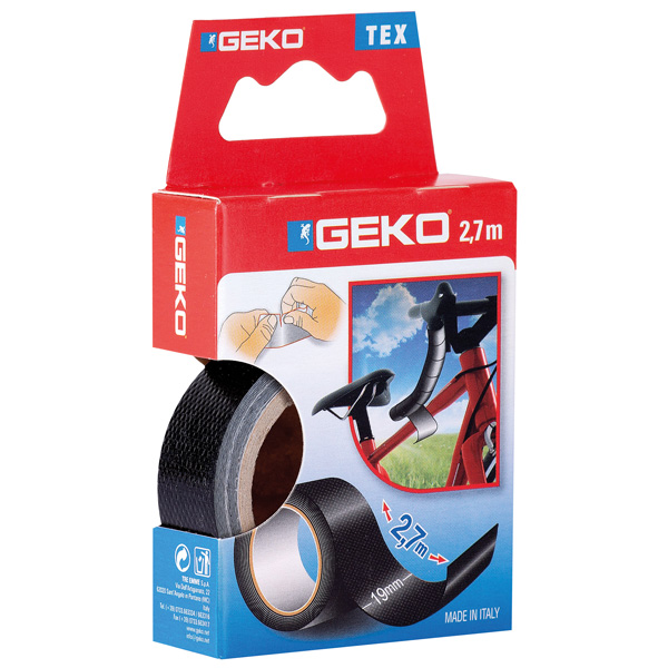 Geko l�rredstape 19mm x 2,7 meter sort