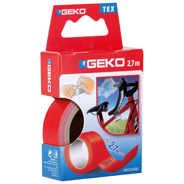 Geko l�rredstape 19mm x 2,7 meter r�d