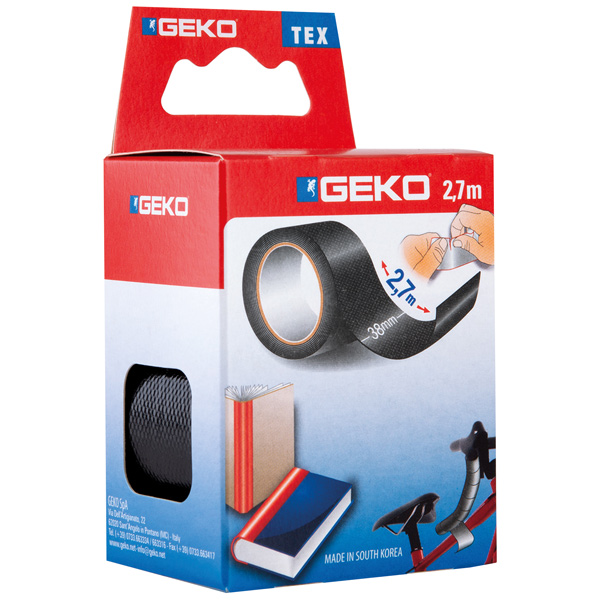 Geko l�rredstape 38mm x 2,7 meter sort