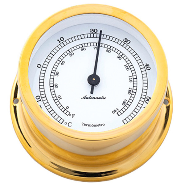 Autonautic minor 72 termometer �72/50 mm forgyldt 