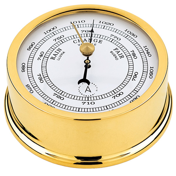 Autonautic atlantic 95 barometer �95/70 mm forgyld