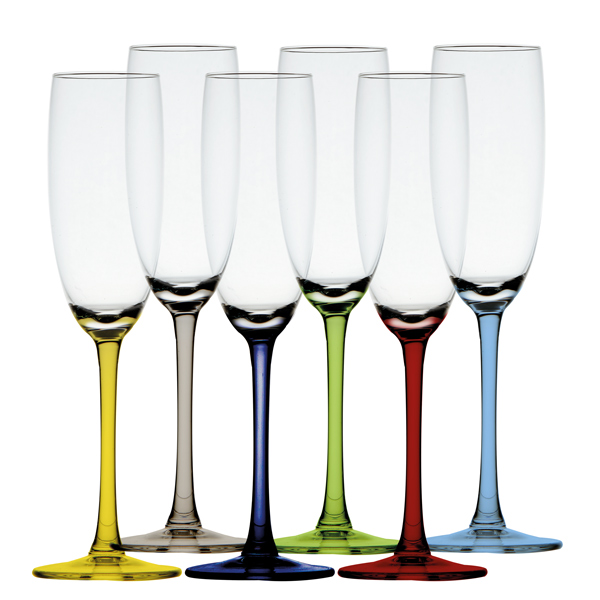 Mb party champagne glas 22cm 170 ml 6 stk