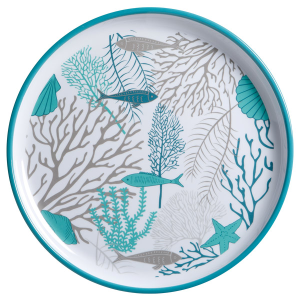 Mb coastal acqua tallerken 25, 6 stk