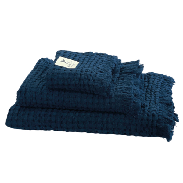 Mb sea &salt badeh�ndkl�der navy 3 stk 30x50 - 50x