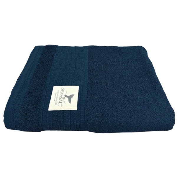 Mb sea &salt badeh�ndkl�der navy 180 x 100 cm